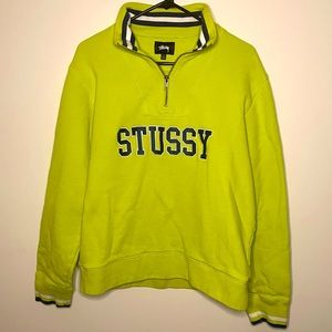 Stussy Half Zip CrewNeck Sweatshirt